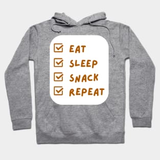 Easily Distracted By Eat Sleep Snack Repeat Hoodie